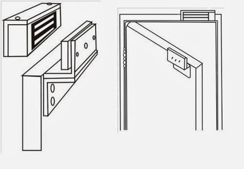 Kit Cerradura Electromagnética Puertas Madera Metal Aluminio