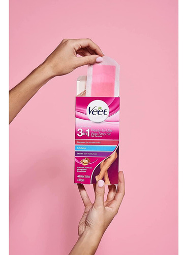 Ceras Frías Veet Para Piernas Y Cuerpo 40 Unidades