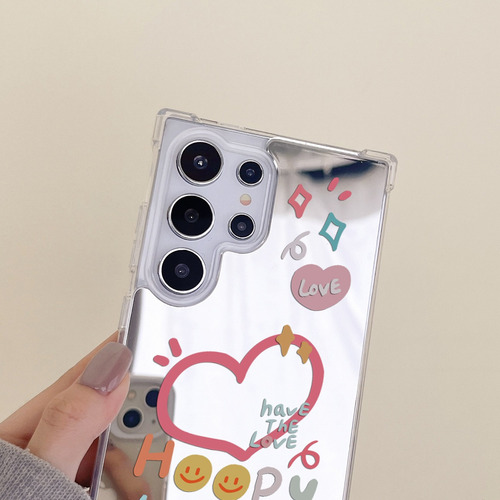 Funda Case Para Samsung Uso Rudo Con Espejo Con Corazón