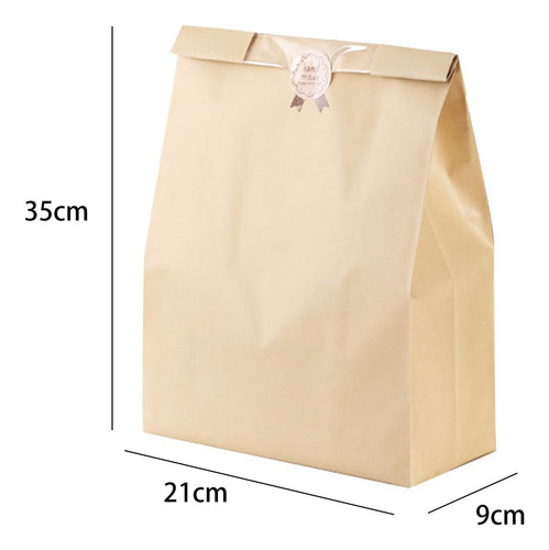 Hui 100 Bolsas De Papel Con Ventana, Bolsas De Panadería
