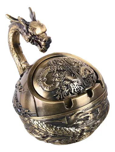 Zx Dragon Zodiac Ashtray With Lid | MercadoLivre