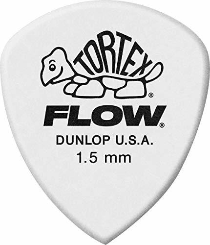 Jim Dunlop Tortex Flow Puas De Guitarra Estandar De 1.5 Mm