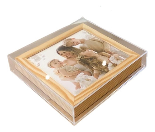 Caixa De Acrílico Decoração Porta Objeto Ou Album 25x25x7cm