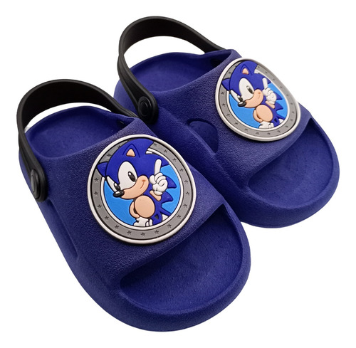 Chinelo Infantil Nuvem Com Correia - Sonic
