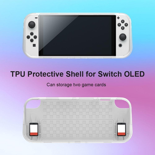 Imagen 3 de 8 de Bolso Estuche Protector Nintendo Switch Oled Tpu Case