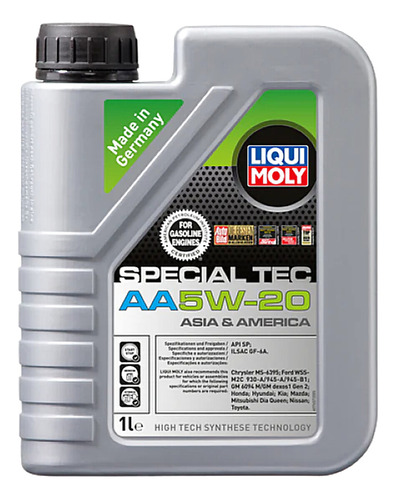 Special Aa 5w20 Aceite Sintetico Para Motores Liqui Moly 1lt
