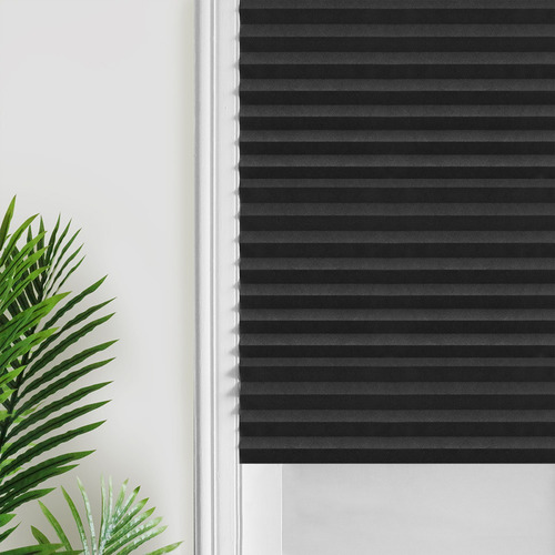 Cortina Opaca Plisada Para Ventana, Bloquea La Luz