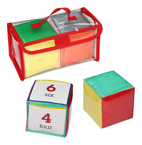Juego De Dados De Juego Clear Pockets Cubes Para Preescolar,