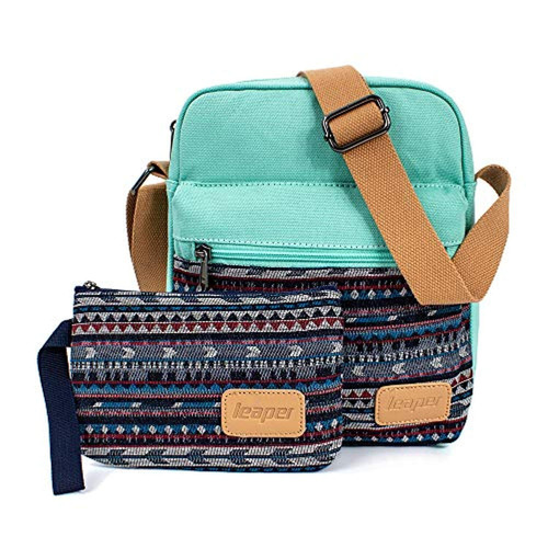 Leaper Canvas Messenger Bag Crossbody Purse