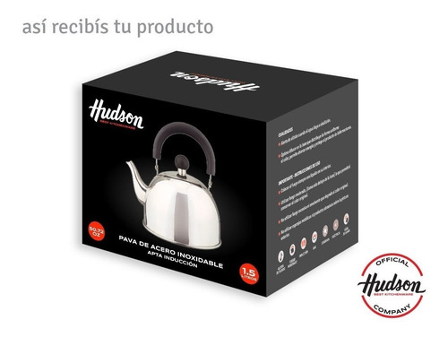 Pava Pico Matero Acero Inoxidable Hudson1.5 Litros