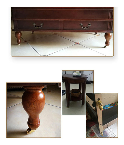 Ruedas Giratorias De Latón Para Muebles, Ruedas Estilo G