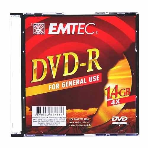 Disco virgem DVD-R Emtec de 8x