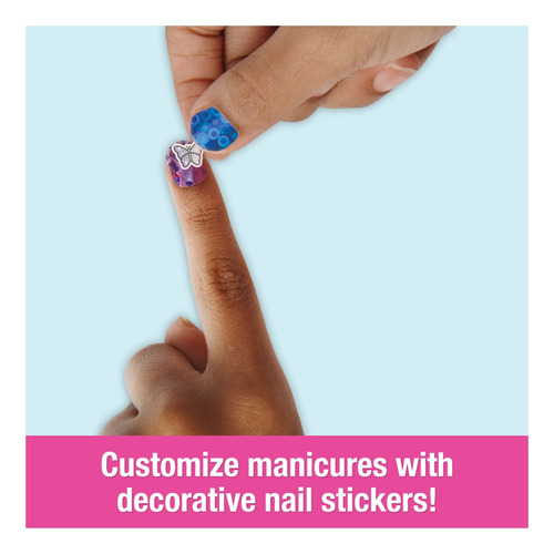 Kit De Uñas Metalizadas Go Glam De Cool Maker Con 6 Hojas De Películas Con Brillo Y Calcomanías Para Uñas Para Crear 5 Manicuras Distintas, Juguetes De Manualidades Para Niñas A Partir De 7 Años