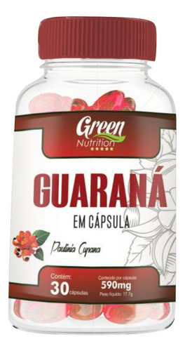 Kit C/3 Guaraná 590mg 30caps Green Nutrition