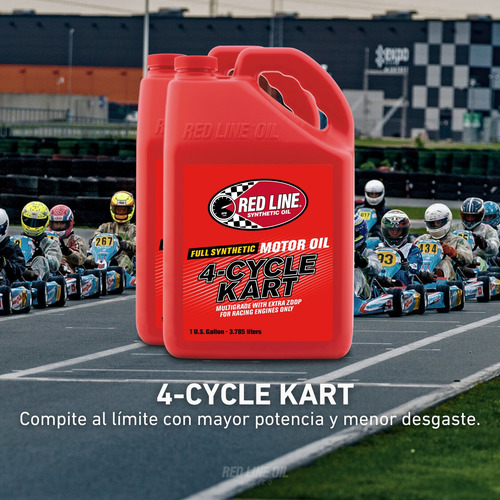 Aceite Sintetico Red Line Karts 4 Tiempos De Carreras 3 Gal