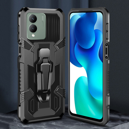 A Funda Para Vivo Y17s Metal Antisísmico Tener Vidrio