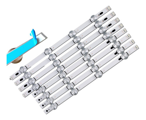 Kit 8 Barras Compatível Com 42lb5500 42lb5600 42lb5800 42lb6