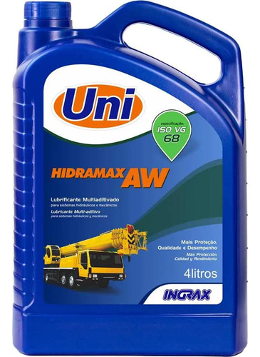 Oleo Hidramax Aw68 4,0l Hidraulico Alta Viscosidade 1597 Uni