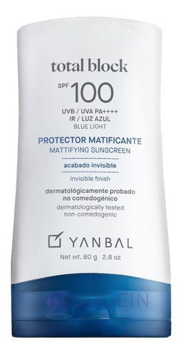 Bloqueador Total Block Spf 100 - Ml A $ - mL a $315