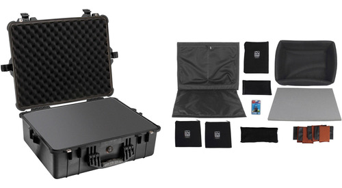 Pelican 1600 Case With Foam And Black Divider Set Black