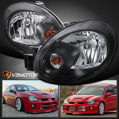 Black Fits 2003-2005 Dodge Neon Factory Style Headlights Zzf