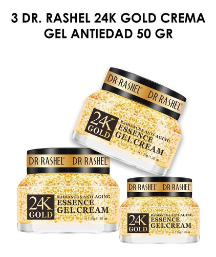 3 Dr Rashel 24k Gold - Crema Gel Antiedad 50gr