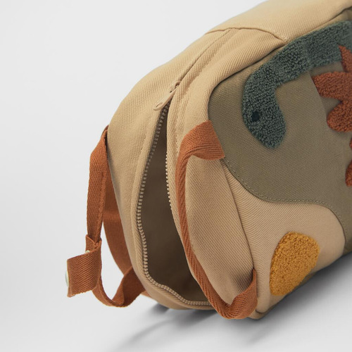 Mochila De Dinosaurio Pequeña Bordada Con Cuello Largo Y Est