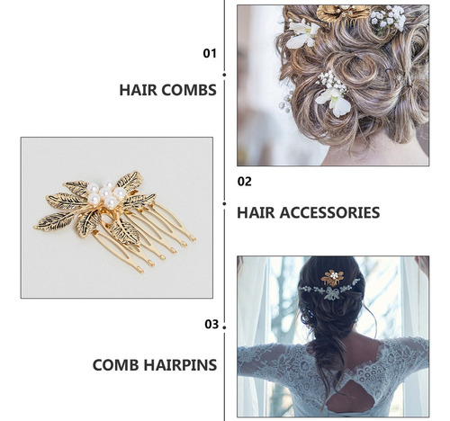 Peineta Para El Pelo Con Flores De Diamantes De Imitación: 4