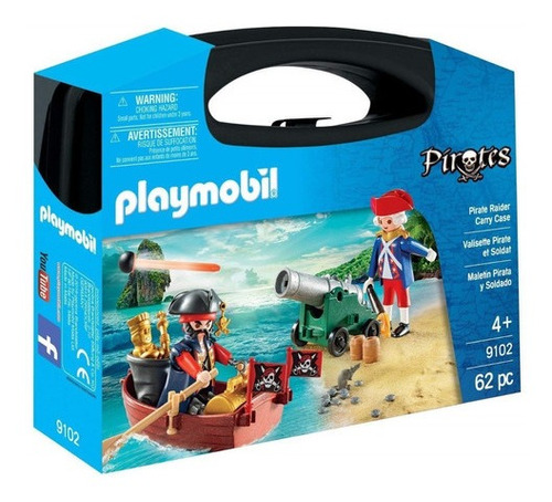 Playmobil Piratas Valija Maletin Con Pirata Y Soldado 9102