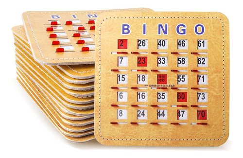 Tarjetas De Bingo Cosidas De 5 Capas 25 Unidades Jhx