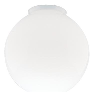 Globo De Vidrio Blanco De 8 Pulgadas - Apertura De Ajus...