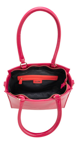 Bolsa Satchel Cloe Gebari Grande Color Fuscia