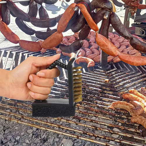 Cepillo De Acero Para Limpieza De Barbacoas G, 3 En 1, En Án