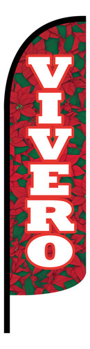 Funda Para Bandera Publicitaria Vivero Nochebuena (4x1 Mts)