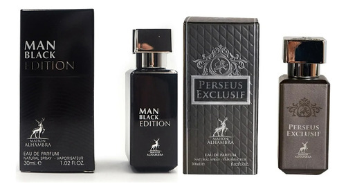 Combo Perfume Man Black Edition Y Perseus Exclusif 30ml Edp