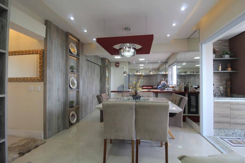 Imagem 8 de 30 de Century Plaza Residence: Apartamento Mobiliado Com 3 Suítes, Varanda Gourmet, À Venda, 107 M² Por R$ 800.000 - Vila Homero Thon - Santo André/sp - Ap1183