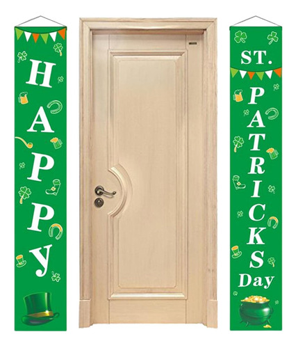 St Patrick's Day Decoration,front Porch Sign Set Green