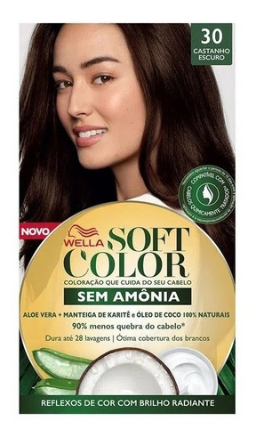 Kit Tintura Soft Color Castanho Escuro 30 Soft Color