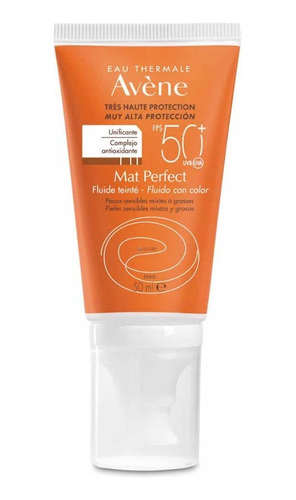 Avene Protector Solar Toque Seco Fluido Con Color 50ml