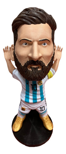 Figura Muñeco Messi En 3d, Topo Gigio O Con Copa Del Mundo