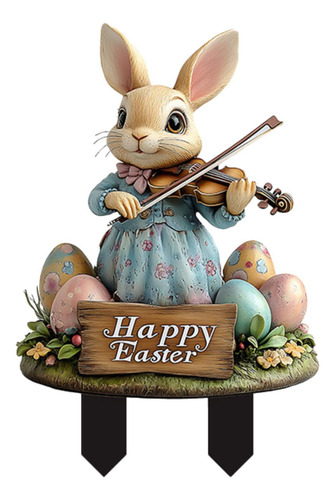 Estaca De Conejo De Pascua, Estaca Decorativa De Estilo B