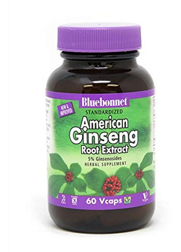 Bluebonnet American Extracto De Ginseng Raíz Suplemento