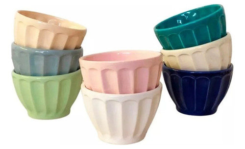 Bowl Compotera Ceramica Cocina Comedor Color 300 Cc Trendy