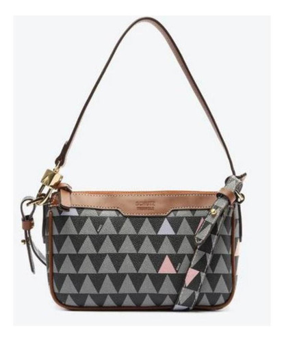 Bolsa Schutz Tiracolo Pequena Emmy Triangle - 500181511 Cor Preto