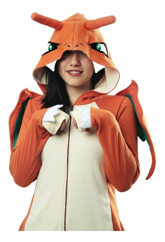 Imagen 5 de 6 de Kigurumi Pijama Charizard Adulto Y Niños - Envío Incluido