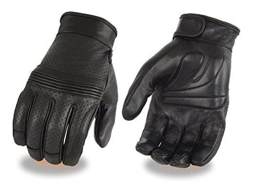 Guantes Moto Milwaukee - Guantes De Cuero Para Hombre Con Pa