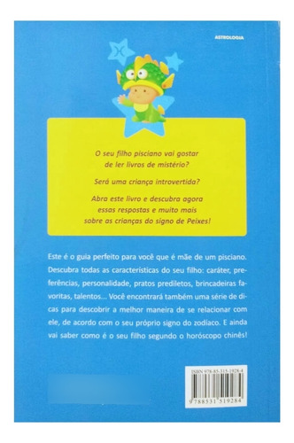 Livro Físico Coleção Seu Filho E A Astrologia Peixes Maite Colom