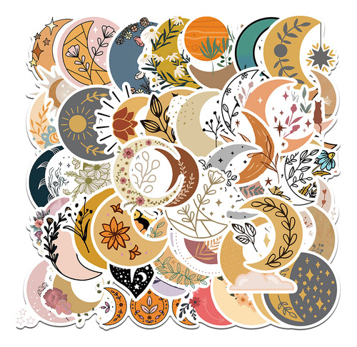 Adesivos De Desenhos Animados Góticos De Luna Decalques A