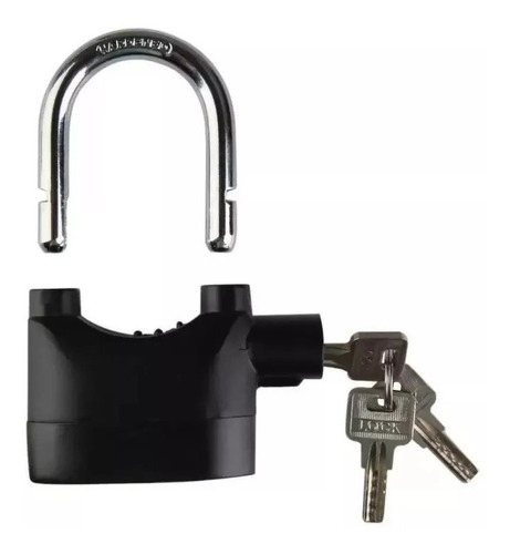 Imagen 3 de 3 de Candado Con Alarma Aro Para Motos Scooter Rejas Sirena