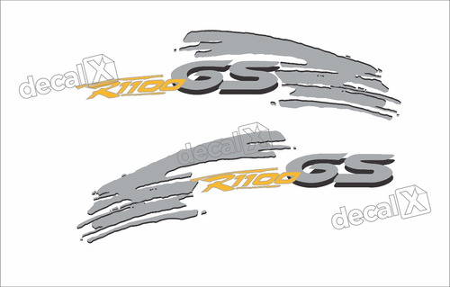 Par De Adesivos Emblema Compatível Com R1100gs Bmwr1100gs Cor ADESIVOS EMBLEMAS R1100GS